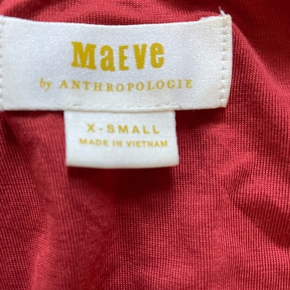 Anthropologie Maeve Yvette Ruched Wrap Dress Size XS - Picture 5 of 8